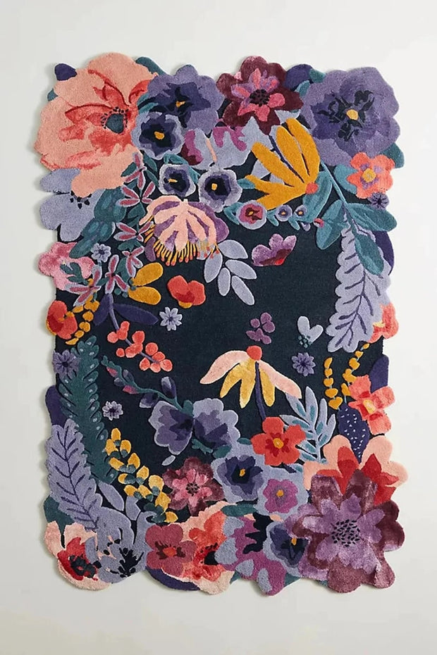 Tufted Jardin Rug 100% New Zealand Woolen High Quality Area Rug For Living, Hall, Kitchen, Dining, Drawing Play Room Carpet Indian Rug