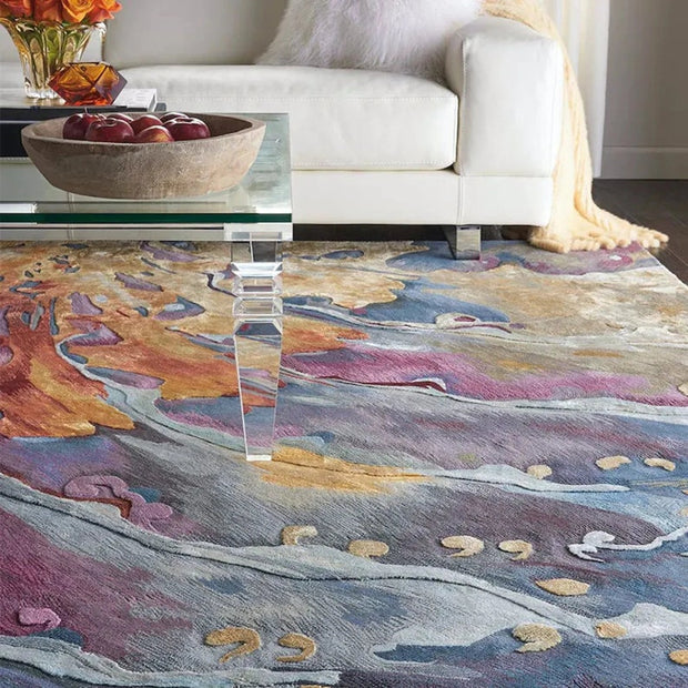 Tufted Jardin Rug 100% New Zealand Woolen High Quality Area Rug For Living, Hall, Kitchen, Dining, Drawing Play Room Carpet Indian Rug