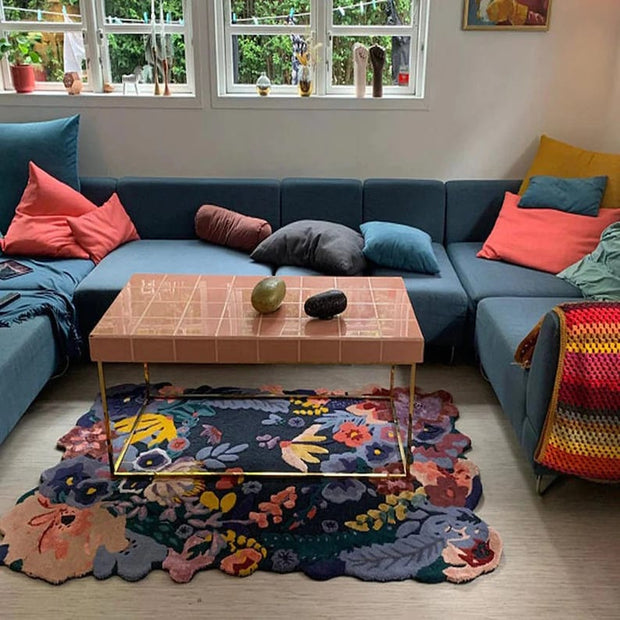 Tufted Jardin Rug 100% New Zealand Woolen High Quality Area Rug For Living, Hall, Kitchen, Dining, Drawing Play Room Carpet Indian Rug