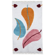 New Authentic Traditional Multi Colored Floral Rug 100% Woolen Hand Tufted Carpet Persian Style Area Rug off white / ivory Tufted flower rug