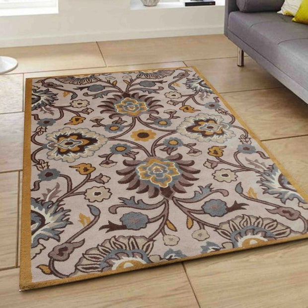 Tufted Jardin Rug 100% New Zealand Woolen High Quality Area Rug For Living, Hall, Kitchen, Dining, Drawing Play Room Carpet Indian Rug
