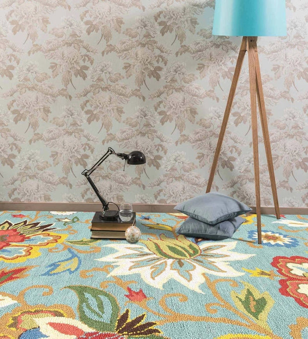 Handmade WILD BLOOM Hand Tufted Anthropologie Wool/Viscose Carpet Bedroom, Dinning Room, Hallway Custom Size Luxury Home Rugs, Area Rugs