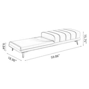 Genuine Leather Upholstered Bench