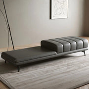 Genuine Leather Upholstered Bench