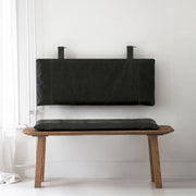 Custom genuine leather replacement cushions. window cushion cover, Ideal for benches, mid-century chairs, Leather Bench Cushion