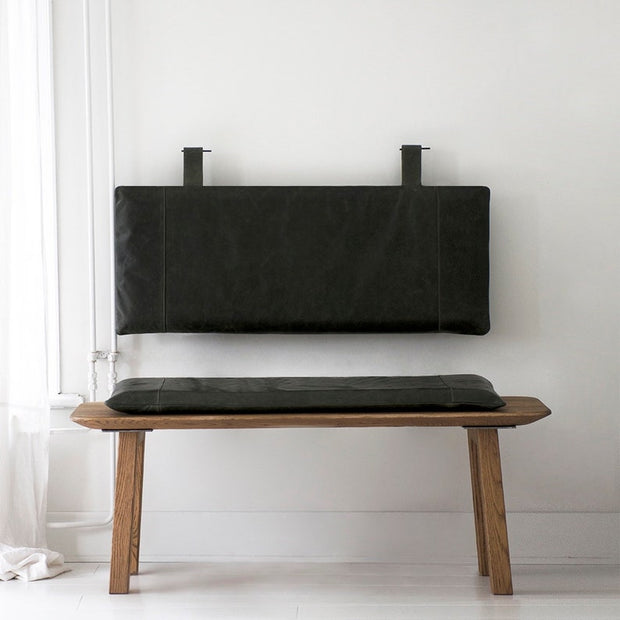 Custom genuine leather replacement cushions. window cushion cover, Ideal for benches, mid-century chairs, Leather Bench Cushion