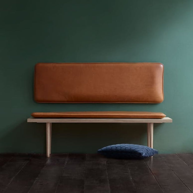 Custom genuine leather replacement cushions. window cushion cover, Ideal for benches, mid-century chairs, Leather Bench Cushion