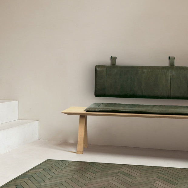 Custom genuine leather replacement cushions. window cushion cover, Ideal for benches, mid-century chairs, Leather Bench Cushion
