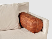 Leather Throw Pillow-Home Decor-Rustic Farmhouse-Decorative Pillows-Fine Leather Cushion-Brown-Accent Pillow-Lambskin Leather