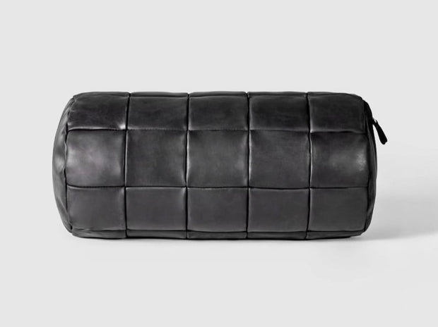 Leather Throw Pillow-Home Decor-Rustic Farmhouse-Decorative Pillows-Fine Leather Cushion-Brown-Accent Pillow-Lambskin Leather