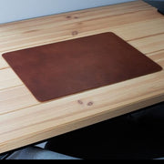 100% Genuine Leather Desk Pad, Large Leather Mouse Mat, Handmade Brown Desk Blotter, Office gift idea, Colleague gifts, Christmas, New Year