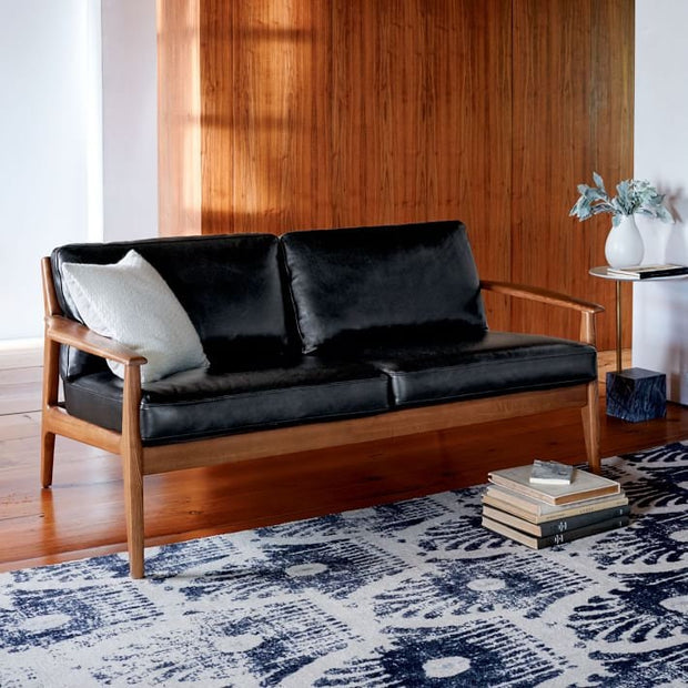 Custom genuine leather replacement cushions. Ideal for benches, mid-century chairs,love seats