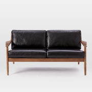 Custom genuine leather replacement cushions. Ideal for benches, mid-century chairs,love seats