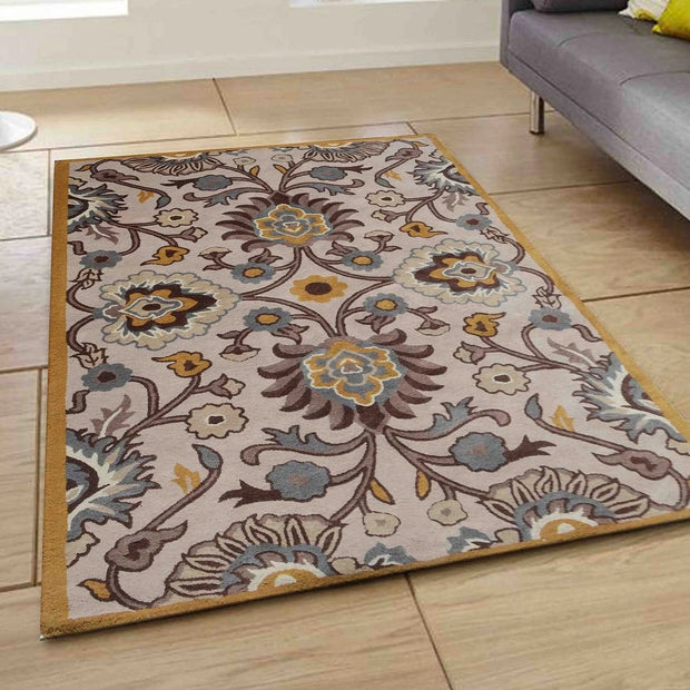 Tufted Jardin Rug 100% New Zealand Woolen High Quality Area Rug For Living, Hall, Kitchen, Dining, Drawing Play Room Carpet Indian Rug