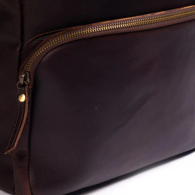 Vintage Leather Backpack, Brown Leather Backpack, Rucksack, Leather Backpack,