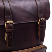 Vintage Leather Backpack, Brown Leather Backpack, Rucksack, Leather Backpack,