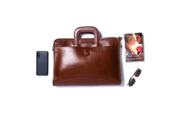 Leather Briefcase,Shoulder Bag,Top Handle Bag,Leather 15" Laptop Bag