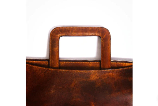 Leather Briefcase,Shoulder Bag,Top Handle Bag,Leather 15" Laptop Bag
