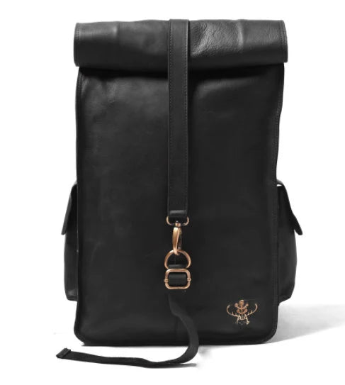 Personalised Gifts For Him|Leather Rolltop Backpack|Mens Travel Bag|Backpack For Women|Leather Work Bag|Rolltop Rucksack|Fathers Day Gift