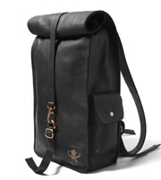 Personalised Gifts For Him|Leather Rolltop Backpack|Mens Travel Bag|Backpack For Women|Leather Work Bag|Rolltop Rucksack|Fathers Day Gift