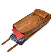 Top Quality Leather Backpack | Leather Travel Bag | Leather Work Bag | Roll top
