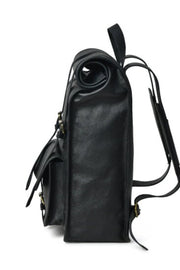 Top Quality Black Leather Bag Leather Backpack | Leather Travel Bag | Leather Work Bag