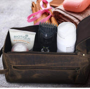 Leather Toiletry Bag Men's Toiletry Bag