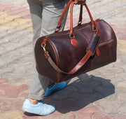 Leather Duffle Bag, Large Travel Bag, Mens Leather Weekend Bag, Holdall Bag,