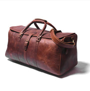 Full Grain Leather Duffle Bag | Genuine Leather Weekender Bags | Leather Holdall | Overnight Bags