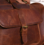 Leather Holdall | Overnight Bag Full Grain Leather Duffle Bag Genuine Leather Weekender Bag
