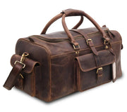 Leather Duffle Bag |  Overnight Bag For Men | Personalized Leather Weekender Bag | Traveler Bag | Simple Bag