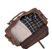 Leather Duffle Bag |  Overnight Bag For Men | Personalized Leather Weekender Bag | Traveler Bag | Simple Bag