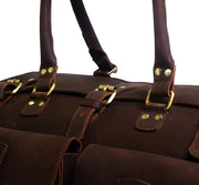 Monogrammed Leather | Travel Bag | Leather Holdall | Overnight Bag | Carry on Bag | Personalized Gifts For | Leather Duffle Bag