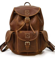 School Leather backpack Leather Laptop Backpack