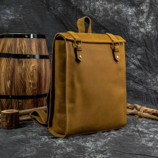 Leather Backpack | Brown Leather Backpack | Rucksack Leather Backpack