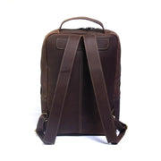 Leather Backpack Women, Leather Rucksack Knapsack Laptop Backpack, Work Daily Brown Backpack,