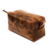 Personalized Groomsmen Gift Dopp Kit Bag Customized Leather Toiletry Bag Monogram Mens Toiletry Bag Leather Custom Gift for Guys Men Wedding