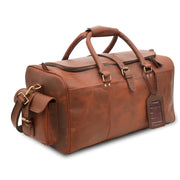 Full Grain Leather Duffle Bag Genuine Leather Weekender Bag/Leather Holdall/Overnight Bag