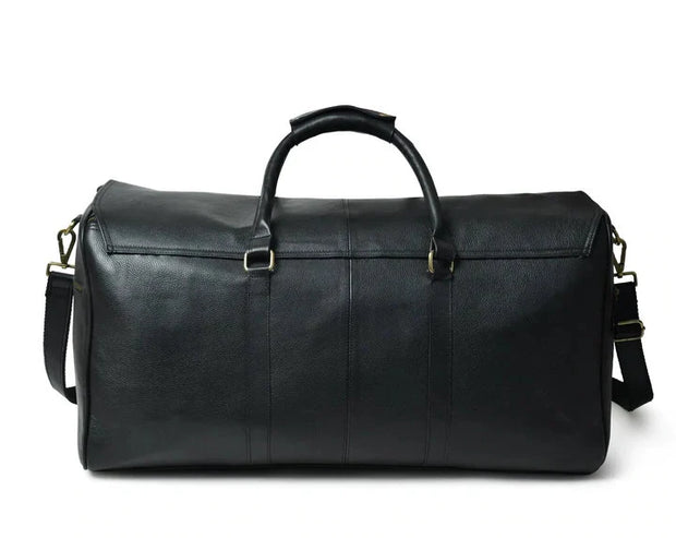 Full Grain Leather Duffle Bag Genuine Leather Weekender Bag/Leather Holdall/Overnight Bag