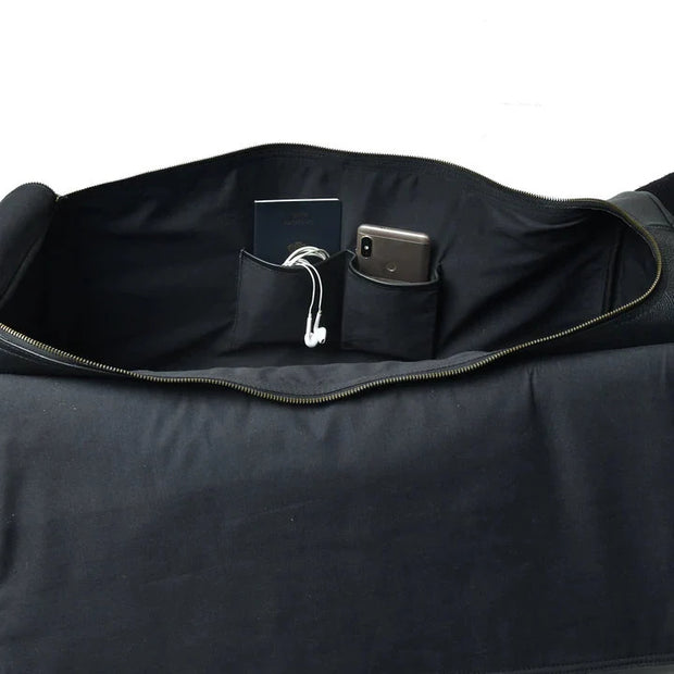 Full Grain Leather Duffle Bag Genuine Leather Weekender Bag/Leather Holdall/Overnight Bag