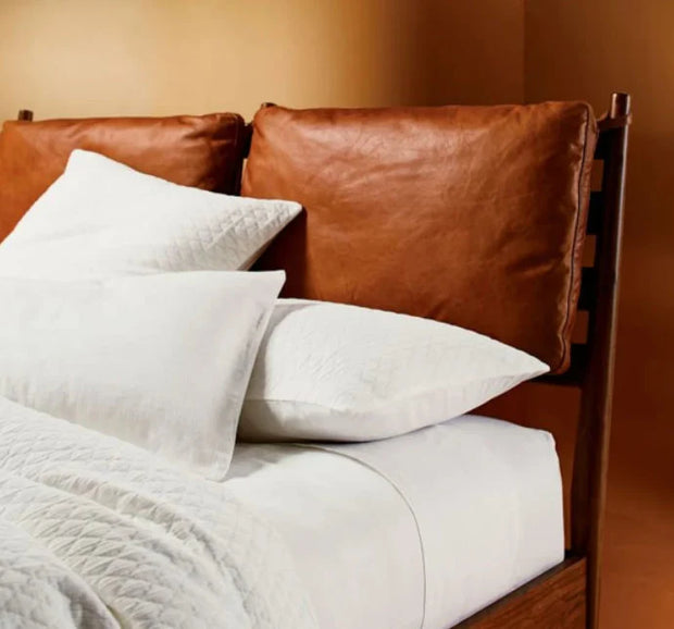 Genuine Leather Headboard Cover, Wall Hang Cushion Cover, Hanging Leather Headboard