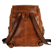 Brown Leather Laptop Backpack For Men & Women | Leather Backpack | Leather Rucksack | Travel Backpack