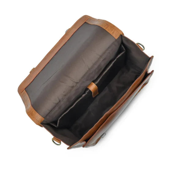 Retro full grain genuine Hunter Leather Laptop Messenger Bag Office Briefcase College bag portfolio work bag Leather satchel