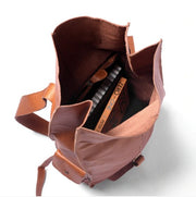 Leather Rolltop Backpack  Leather Work Bag | Rolltop Rucksack