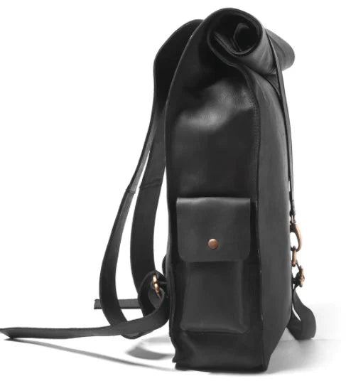 Personalised Gifts For Him|Leather Rolltop Backpack|Mens Travel Bag|Backpack For Women|Leather Work Bag|Rolltop Rucksack|Fathers Day Gift