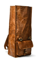 Top Quality Leather Backpack | Leather Travel Bag | Leather Work Bag | Roll top