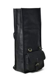 Top Quality Black Leather Bag Leather Backpack | Leather Travel Bag | Leather Work Bag