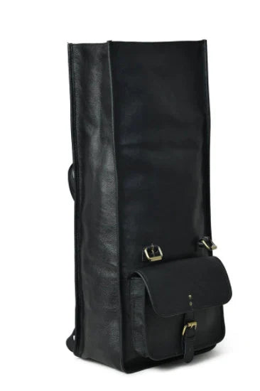Top Quality Black Leather Bag Leather Backpack | Leather Travel Bag | Leather Work Bag