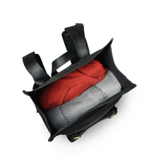 Top Quality Black Leather Bag Leather Backpack | Leather Travel Bag | Leather Work Bag