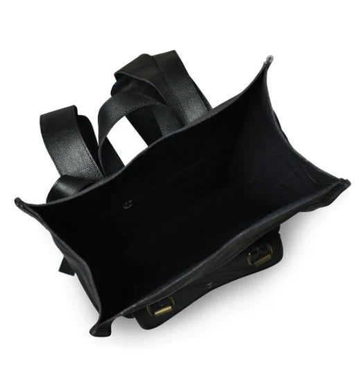 Top Quality Black Leather Bag Leather Backpack | Leather Travel Bag | Leather Work Bag